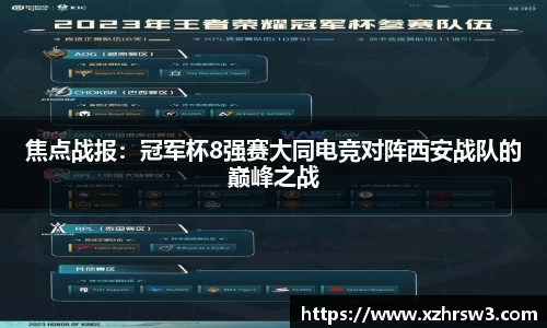 焦点战报：冠军杯8强赛大同电竞对阵西安战队的巅峰之战